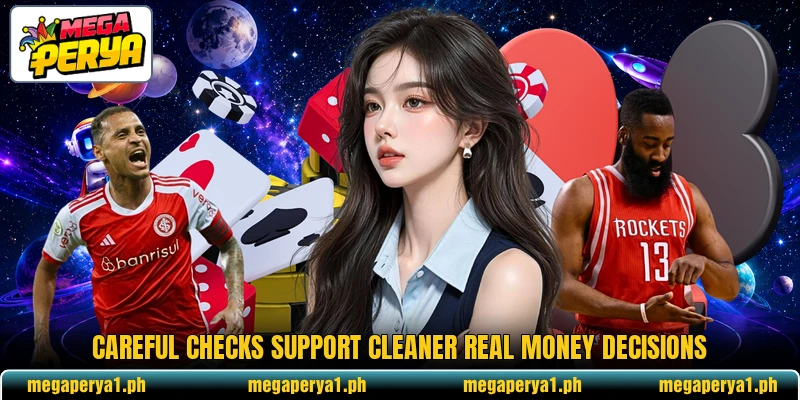 Careful checks support cleaner real money decisions Careful checks support cleaner real money decisions