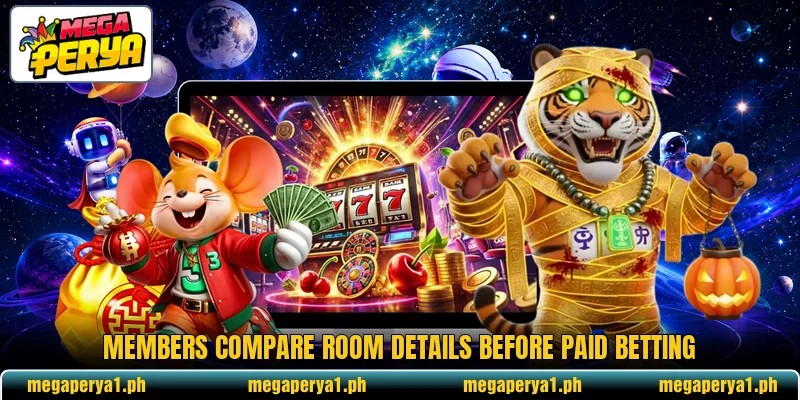 Members compare room details before paid betting Members compare room details before paid betting