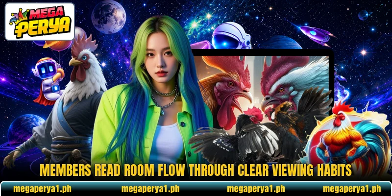 Members read room flow through clear viewing habits Members read room flow through clear viewing habits