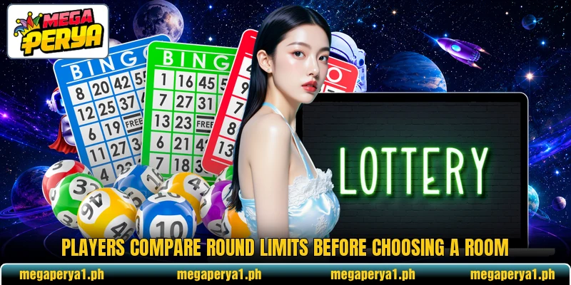 Players compare round limits before choosing a room