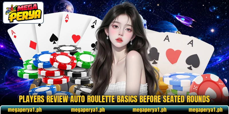 Players review Auto Roulette basics before seated rounds