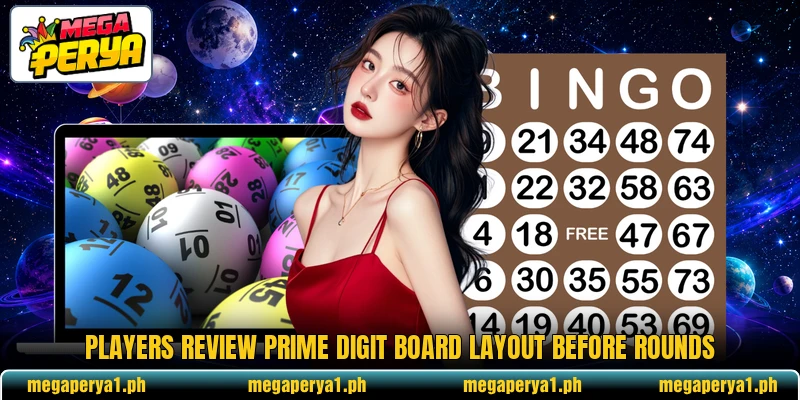 Players review Prime Digit Board layout before rounds Players review Prime Digit Board layout before rounds