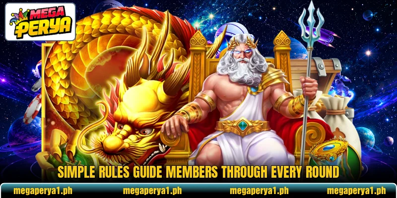 Simple rules guide members through every round Simple rules guide members through every round