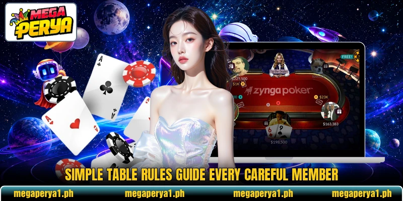 Simple table rules guide every careful member Simple table rules guide every careful member