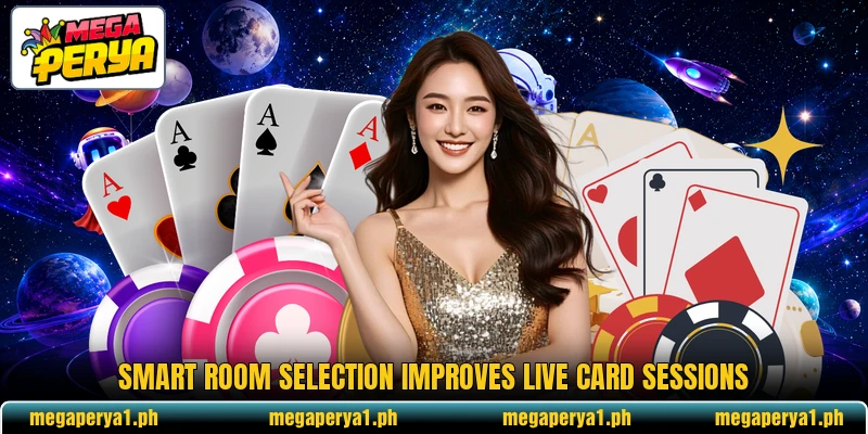 Smart room selection improves live card sessions