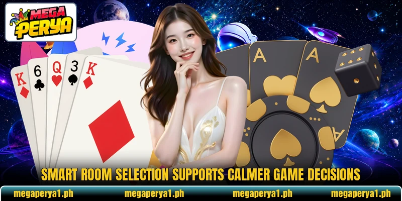 Smart room selection supports calmer game decisions Smart room selection supports calmer game decisions